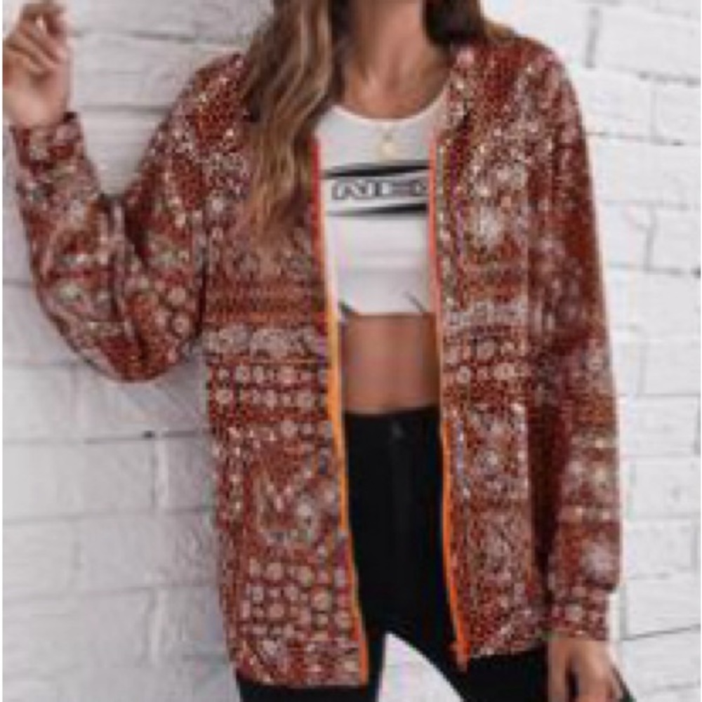 Printed Lined Hoodie
